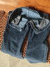 秋冬季厚款中老年牛仔裤男士宽松直筒高档男裤爸爸高腰深档长裤子 浅蓝色+中蓝色CK【厚款两条】 34【腰围二尺七145-155斤】 实拍图