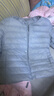 雪中飞26新款女式羽绒服内恤轻薄短款可外穿百搭保暖休闲舒适气质圆领 静谧灰|8210 M /165/88A 实拍图
