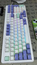 达尔优 A98专业版键盘三模机械键盘gasket结构游戏办公客制化热插拔键盘PBT键帽灯光全键无冲98键 绝绝紫(梦遇HIFI轴)-4000mAh 实拍图