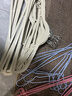 衣架成人加粗防滑加厚学生宿舍无痕挂衣架家用衣服晾衣架撑子衣挂 38cm平肩带钩（四季款） 5支装（颜色随机） 实拍图
