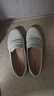 森达乐福鞋女软底不累脚英伦风牛皮一脚蹬套脚单鞋4CF25AA4 米色 36 实拍图