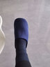 利达妮日式棉拖鞋女秋冬透气室内布底居家木地板情侣拖鞋男 藏青 42-43 实拍图