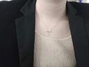 周大生流苏蝴蝶结银项链女S925锁骨链小众设计高级感送女友生日礼物 实拍图