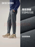 斯凯奇（Skechers）新年礼物男装2025新品冬季加绒保暖裤子运动卫裤休闲长裤L325M105 实拍图