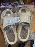 回力运动拖鞋男浴室内户外减震防滑厚底凉拖鞋HL39651卡其色46-47码 实拍图
