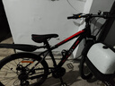 邦德·富士达 自行车男女成人24级变速山地车碟刹减震前叉青少年儿童越野单车 【24寸 钢架】 黑红色 实拍图