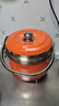 喜美恩加厚SUS304免火再煮锅闷烧锅节能锅保温锅不锈钢熄火再煮锅煲汤锅焖烧锅炖肉煮粥锅免煮锅炖蒸锅 SUS304德国技术加厚橙色6.8L 实拍图