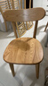 源氏木语实木餐椅北欧风橡木靠背椅家用多材质休闲椅现代简约餐厅吃饭椅子 橡木原木色0.47米圆弧餐椅 *4 实拍图