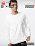 优衣库男装女装柔软圆领T恤/休闲长袖上衣25秋冬新款479783 00 白色 XL /180/108B 实拍图