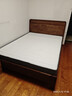 京东京造悦枫实木床 天然橡胶木 双人床胡桃色1.5×2米 邦尼尔床垫套装 实拍图