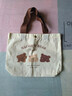 小熊帆布包女学生便携上班帆布兜手提包手拎便当帆布袋 微笑小熊（带按扣） 实拍图