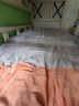 京东京造 220g牛奶绒三件套 A类秋冬加厚高克重法兰绒保暖单人学生宿舍 0.9/1.2m床 暮霞 实拍图