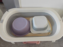 世纪宝贝（babyhood）婴儿洗澡盆三件套 大号可折叠套装【浴盆+浴架+脸盆】源头直发 实拍图