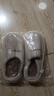品爱质舒棉拖鞋男秋冬季包跟居家室内家用厚底保暖防滑毛毛棉鞋女凉拖鞋 【D2-1款】棉鞋卡其色(女款) 40-41 【偏小1-2码】 实拍图