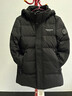 波司登（BOSIDENG）新款冬季羽绒服男短款连帽休闲中老年爸爸加厚保暖外套新年礼物 经典中长款黑色8056 170 _92A 实拍图