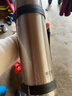 哈尔斯保温水壶不锈钢户外旅行露营外出便携式大容量水杯子 本色1200ml 实拍图