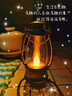 【露营灯】创意复古手提小夜灯网红迷你氛围小马灯桌面摆拍油灯 复古手提小夜灯【金色2个】 实拍图