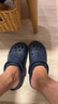 卡骆驰（CROCS）洞洞鞋贝雅卡骆班轻便耐磨一脚蹬休闲鞋|205089 深蓝/辣椒红-4CC 43 (270mm) 实拍图