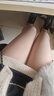 茉寻杨颖同款光腿神器纽扣款可拆卸超自然连裤袜连脚中肤色超厚绒款 实拍图