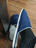 回力日系柔软情侣棉拖秋冬家居室内保暖棉鞋男款HL0006蓝色42-43码 实拍图