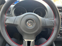 安牛 手缝方向盘套真皮头层牛皮汽车把套防滑皮套四季通用型透气吸汗 头层牛皮黑色红线打孔 实拍图