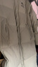 鸭鸭王一博同款312g充绒冰壳系列羽绒服长款男女极寒加厚冬季保暖外套 米白色 【男女同款现货速发】 XL /180充绒273克 实拍图