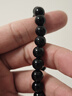 雅薇妮纯黑乌金天然黑曜石手链男士女款貔貅佛珠手串本命年饰品 黑曜石手串全珠款8mm 实拍图