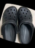 卡骆驰（CROCS）洞洞鞋贝雅男鞋女鞋轻便耐磨一脚蹬拖鞋休闲鞋|10126 黑色-001 43 (270mm) 实拍图