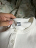 优衣库女装罗纹亨利领T恤/长袖修身短款内搭打底25新款479591 01 乳白色 M /160/84A 实拍图