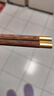 京东京造 筷子 家用食品接触级餐具鸡翅木【圆顶金福】10双成人+2双儿童筷 实拍图