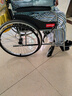 鱼跃(yuwell)手动轮椅车H062C铝合金免充气减震轻便手动可折叠老人 实拍图