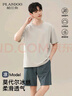 帕兰朵莫代尔睡衣男夏2025款男凉感薄短袖大码家居服套装可外穿 2XL 实拍图