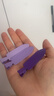 无痕发夹女新款侧边前额刘海夹卡子化妆发卡高级感鸭嘴夹子头饰品 紫色系3个装 实拍图