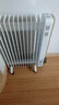 美的（Midea）【金缕衣】取暖器家用/电暖器/电暖气/加湿烘衣/13片全屋取暖器/电热油汀取暖器NY2213-18GW 实拍图