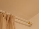 水星家纺免打孔罗马杆伸缩杆窗帘杆子全套单杆晾衣杆撑杆白色2.6-3.5米 实拍图