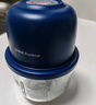 荣事达（Royalstar）蒜泥捣碎器电动拉蒜器蒜蓉搅碎器葱姜蒜粉碎器打蒜末神器多功能小型家用婴儿辅食料理绞肉机 深蓝- 0.35L 【六叶刀绞肉+加厚玻璃】 实拍图