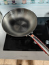 亚摩斯（Amos）锻打锤纹纯钛炒锅带盖32cm健康100%纯钛板材不挑炉灶 AS-CG326T 实拍图