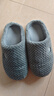 京东京造【厚底防滑】棉拖鞋男士冬季室内居家毛拖保暖半包深灰色42-43 实拍图