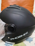 凤凰（Phoenix）新国标A类3C认证电动车摩托车头盔双镜片防雾防风保暖哑黑 男女四季通用电瓶车3/4半盔冬季安全帽 实拍图