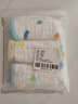 洁丽雅（Grace）A类纯棉6层纱布口水巾3条装婴幼儿小毛巾方巾宝宝精梳棉手绢手帕 实拍图