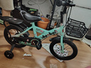 阿米达儿童自行车脚踏车男女孩2-3-6-8-10岁宝宝单车小学生童车生日礼物 时尚绿 【普通轮+护具+大礼包】 14寸适合身高95-115cm 实拍图