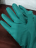 金钱花厨房洗碗家务洗衣服橡胶乳胶食品级胶皮防水刷碗丁晴手套加厚防滑 绿色丁晴家用防油耐酸碱一双 M码（均码） 实拍图