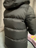 保姆鹅  【风墙】儿童羽绒服宝宝中长款护脸加厚外套保暖童装[NG2664] 炭黑 90 实拍图