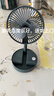 电风扇伸缩折叠小风扇宿舍家用静音充电型办公台式USB桌面宿舍大风力夏台面落地两用折叠电风扇 颜色随机 直插款无档位开关1个装 实拍图