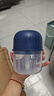 绞肉机小型打蒜器家用绞蒜切蒜器多功能辅食料理机电动蒜泥神器蒜蓉机自动切菜机压蒜器 蓝色-升级大电机 0.26L （塑料杯） 实拍图