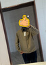 优衣库男装女装休闲拉链短茄克外套巴恩风翻领夹克478230 480827 478230/34驼色 L 实拍图