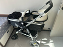 纽贝耳newber婴儿车 婴儿推车 婴儿车0-3岁用折叠可坐可躺带减震 可换向 黑白 防风保暖罩+防蚊罩+护脊板 实拍图