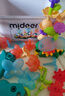弥鹿（MiDeer）玩具diy大颗粒玩具齿轮收纳盒旋转花园拼插积木101pcs家居装饰 实拍图