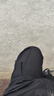 Homlean美式机能伞兵工装裤男秋冬加绒保暖阔腿休闲加厚长裤S6603黑色3XL 实拍图