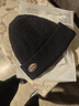 马登工装美式复古字母冷帽情侣款折边针织毛线帽保暖瓜皮帽子男冬 藏青 均码 晒单实拍图